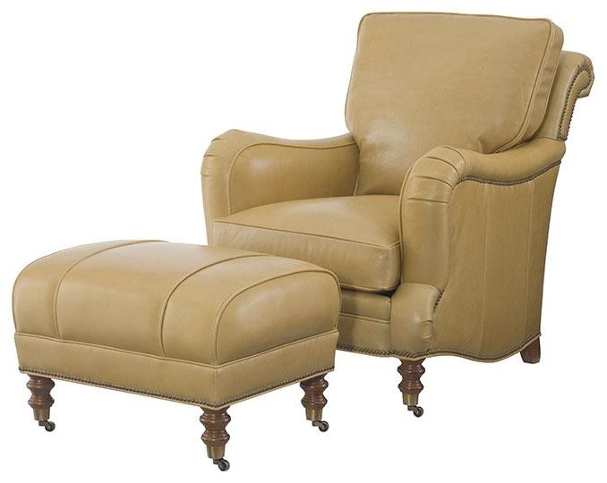 Wesley Hall Accent Chairs and Ottomans L7008 Hartwell Leather